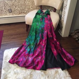 Peacock inspired dress